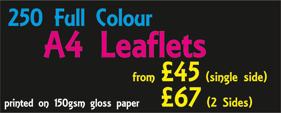 A4 leaflets - Inprint Litho & Digital Printing - Wallasey, Wirral